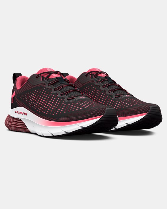 Women's UA HOVR™ Turbulence Running Shoes in Black image number 3